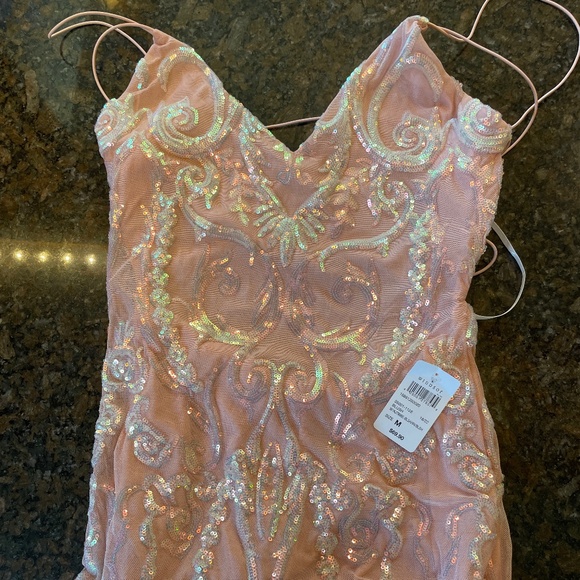 Windsor Pink and Silver Mini Dress - Picture 4 of 4